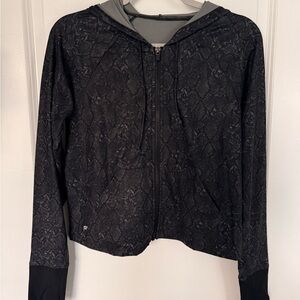 Black Patterned Women's Jacket